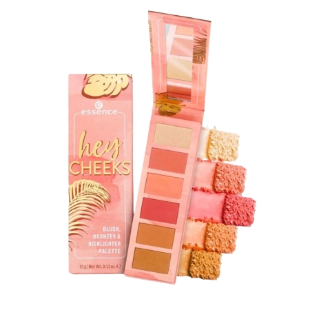Bảng Phấn Má Essence Hey CHEEKS BLUSH, BRONZER & HIGHLIGHTER PALETTE