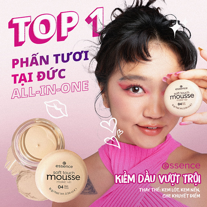 Phấn tươi Essence Mousse - Top 1 phấn tươi quốc dân tại Đức