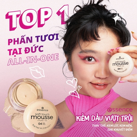 Phấn tươi Essence Mousse - Top 1 phấn tươi quốc dân tại Đức