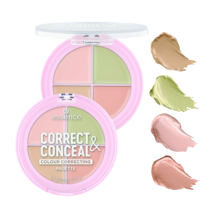 Bảng triệt sắc 4 ô ESSENCE CORRECT & CONCEAL Colour Correcting Palette 4,4g