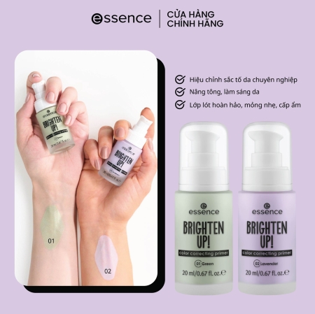 Kem lót - essence BRIGHTEN UP! color correcting primer